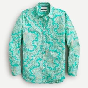 J Crew Collection Paisley Ratti Button Down Shirt